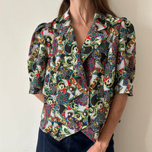 Cargar imagen en el visor de la galería, Blusa estampada manga corta

